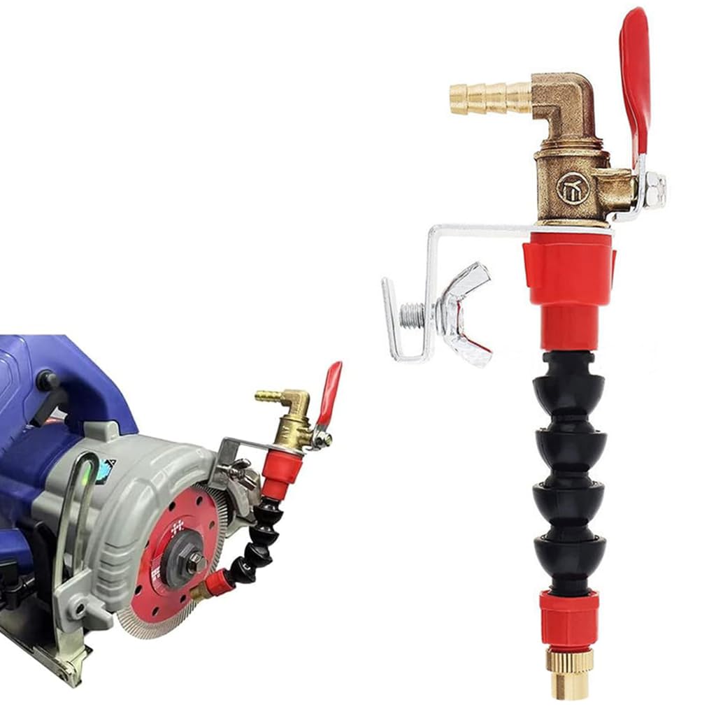 Serplex Mist Spray Nozzle Attachment for Angle Grinder, Flexible Water Sprayer Nozzle with Valve & Screw Fix Knob Water Mist Spray Cooling Nozzle for Cutting Machine Serplex Mist Spray Nozzle Attachment for Angle Grinder, Flexible Water Sprayer Nozzle with Valve & Screw Fix Knob Water Mist Spray Cooling Nozzle for Cutting Machine